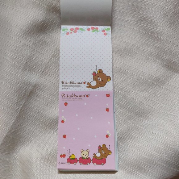 Rilakkuma Long Memo Note Pad | 12 Designs Inside | Cute Gifts Stationery - Picture 3 of 9